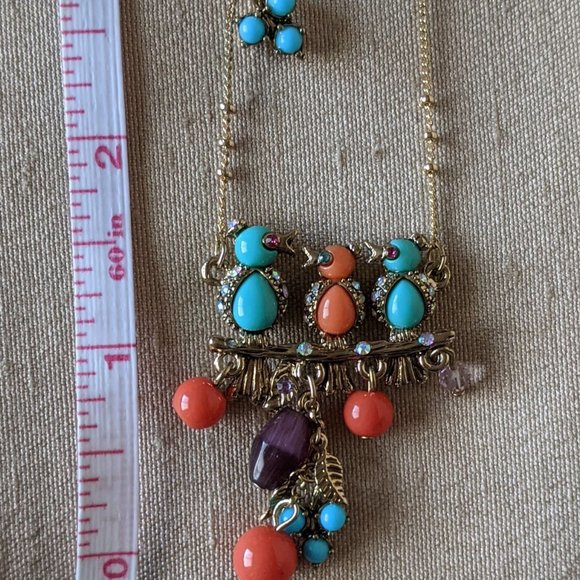 Betsey J "Betsey Delicates" Birds Necklace/Earrings - Picture 10 of 10